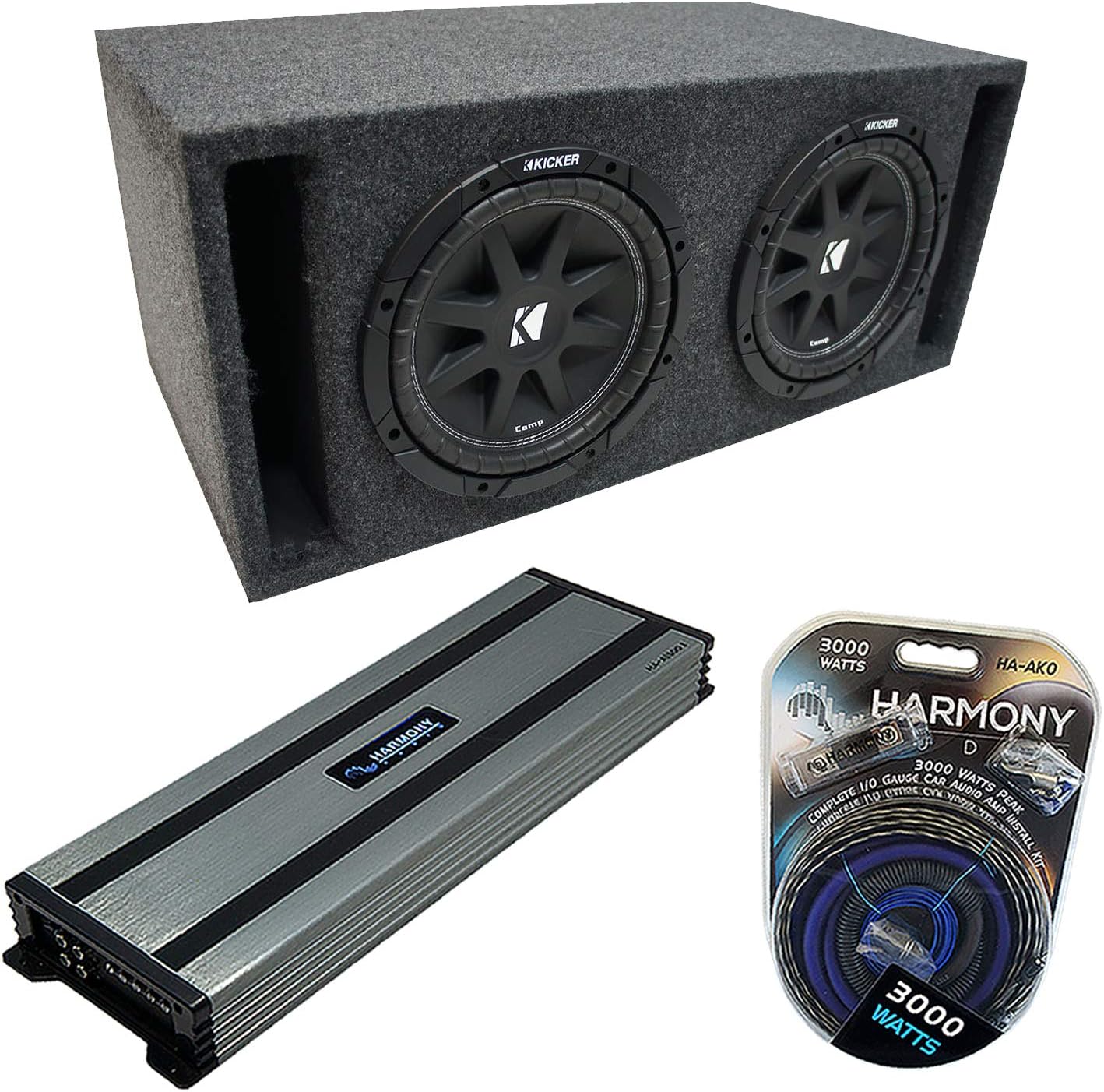 Harmony Audio HA-A1500.1 Universal Car Stereo Class D Mono 3000W Sub Amp, 43C154-N 15