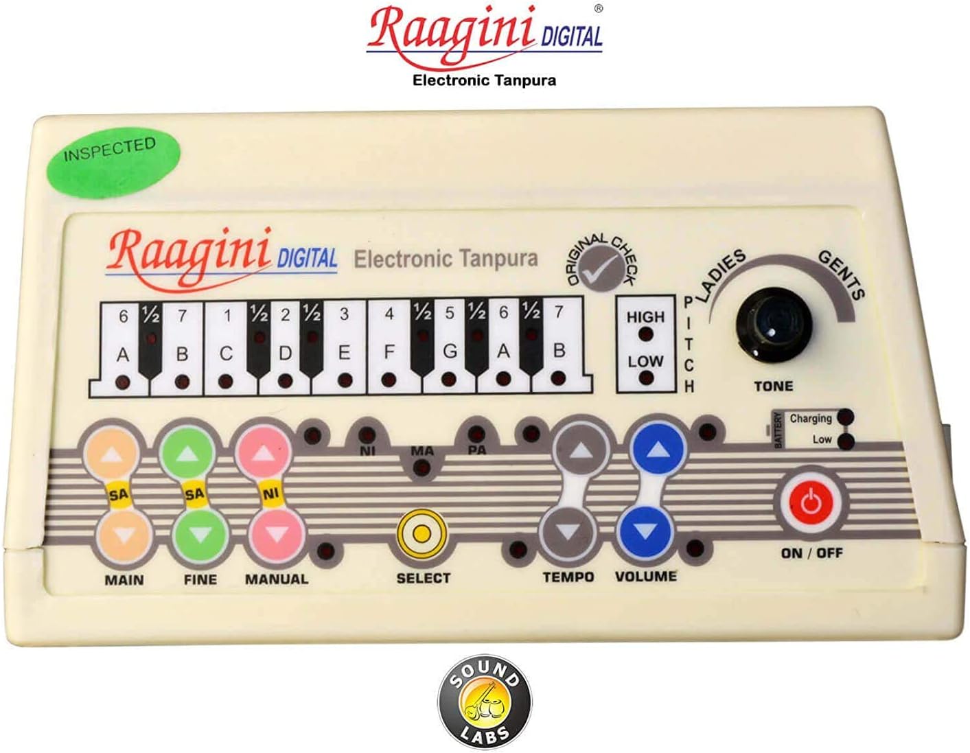 NEW RAAGINI DIGITAL ELECTRONIC ~ TANPURA TAMBORA WITH TABLA, ESRAJ,SITAR RDS 220