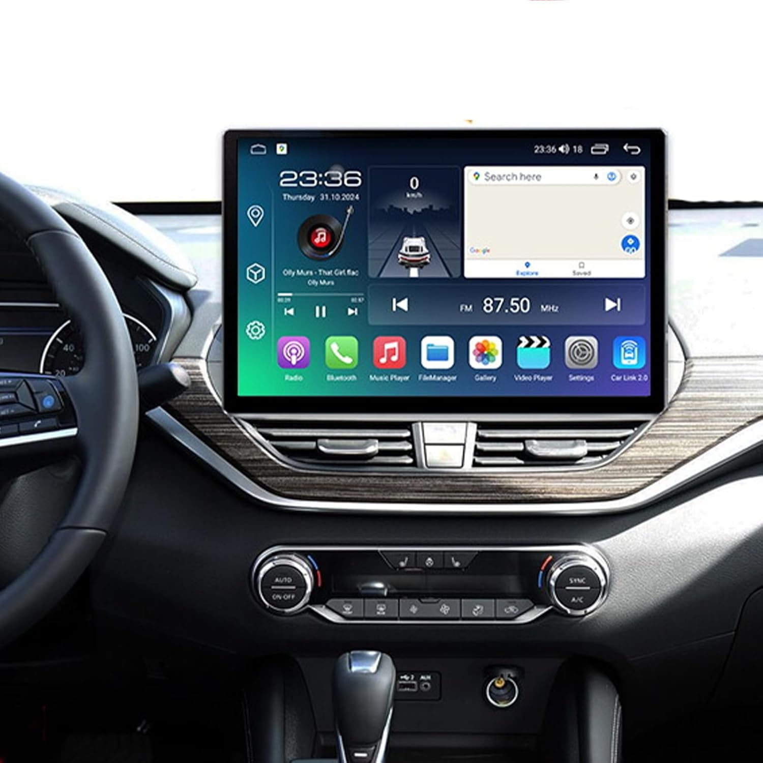 PHEZEN 10 inch Screen Car Radio Stereo Fit for Nissan Altima VI L34 2018-2021, Car in-Dash Navigation GPS Units WiFi Bluetooth Multimedia Player Audio Receivers FM Radio Support Carplay Android Auto