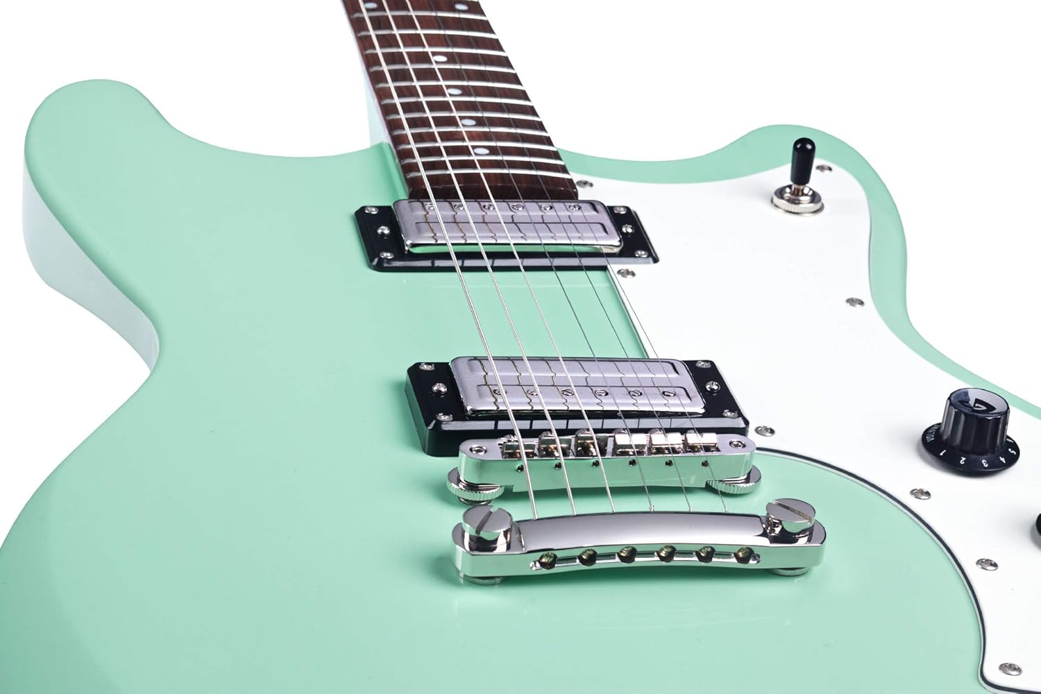 Guild Guitars Jetstar ST Solid Body Electric Guitar, Seafoam Green with Stop Tail, Newark St. Collection