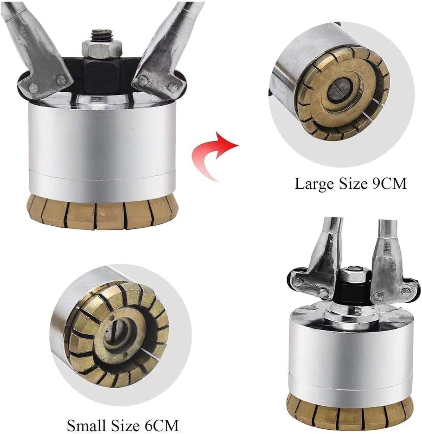 Oil Drum Sealing Pliers, 35&70Mm Crimper Sealer, Manual Barrel Sealing Machine, 200L Drum Pressure Cap Sealing Barrel Crimping Tool, Drum/Drum Cap Seal Crimping Tool-70mm
