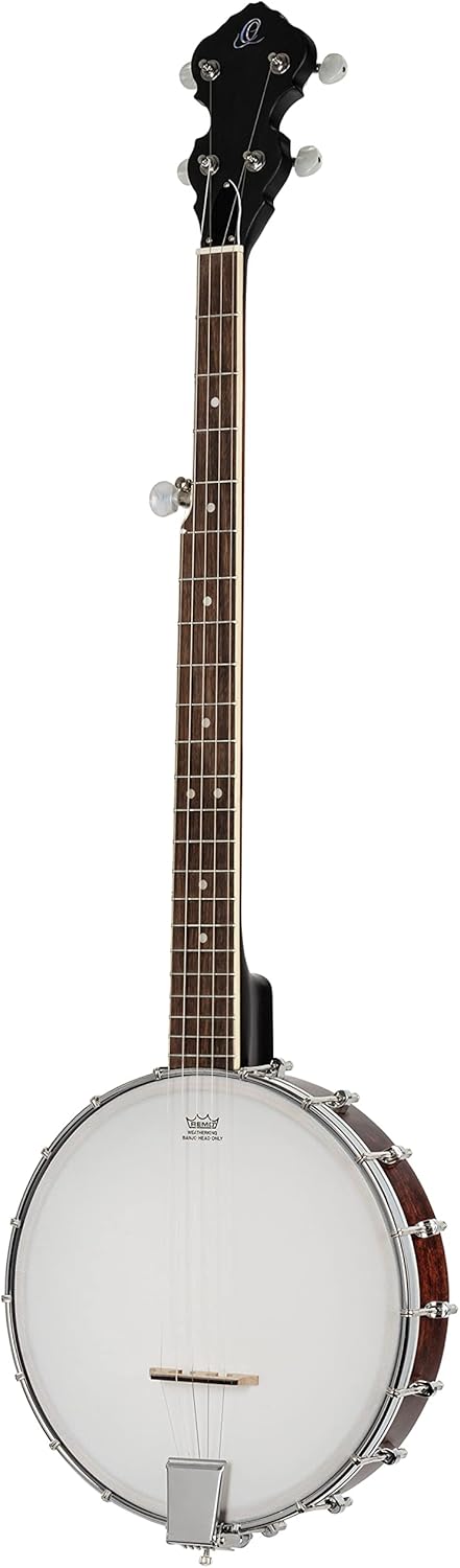 Ortega Guitars Americana Series 5-String Open Back Banjo, Right, Whiskey Burst (OBJ150OP-WB)