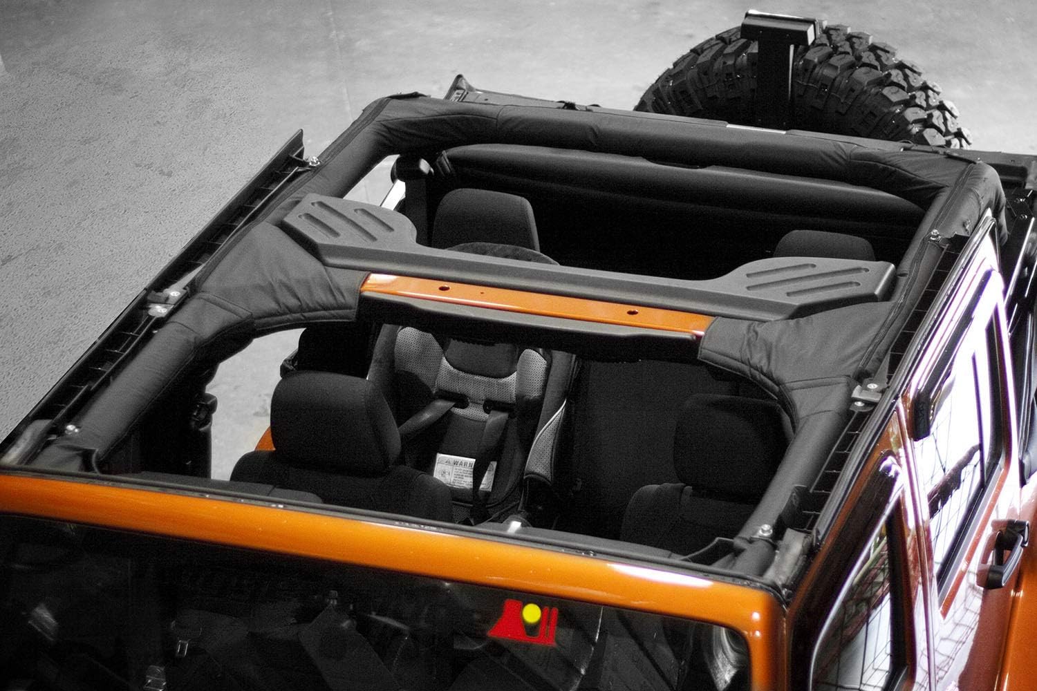 Rugged Ridge Roll Bar Cover for Jeep Wrangler JKU | 13613.01 | Fits 2007-2018 Jeep Wrangler JKU 4-Door