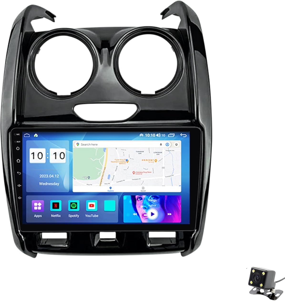 ADMLZQQ Double Din Car Stereo Multimedia with Bluetooth and 9