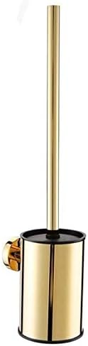 Stainless Steel Toilet Brush Gold Bathroom Cleaning Tool Brush Holder with Toilet Brush