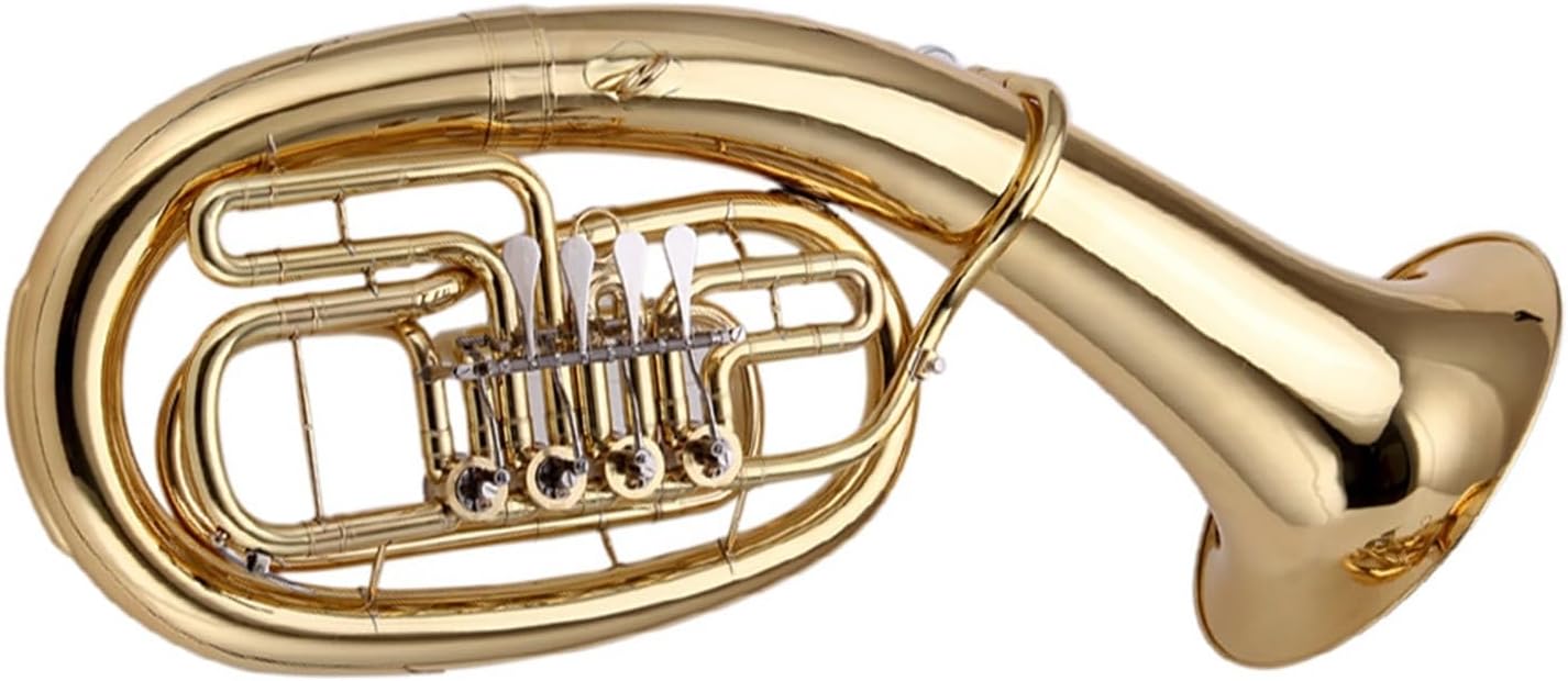 Instruments Flat Keys Euphonium B Key Lacquered Gold Euphonium All-brass Instrument