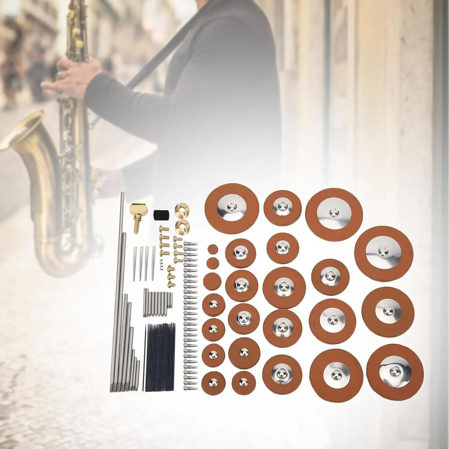 Alto Saxophone Repair Parts DIY Tools Saxophone Repair Kits For Woodwind Instrument Replacement Accessories saxophone accessories kit