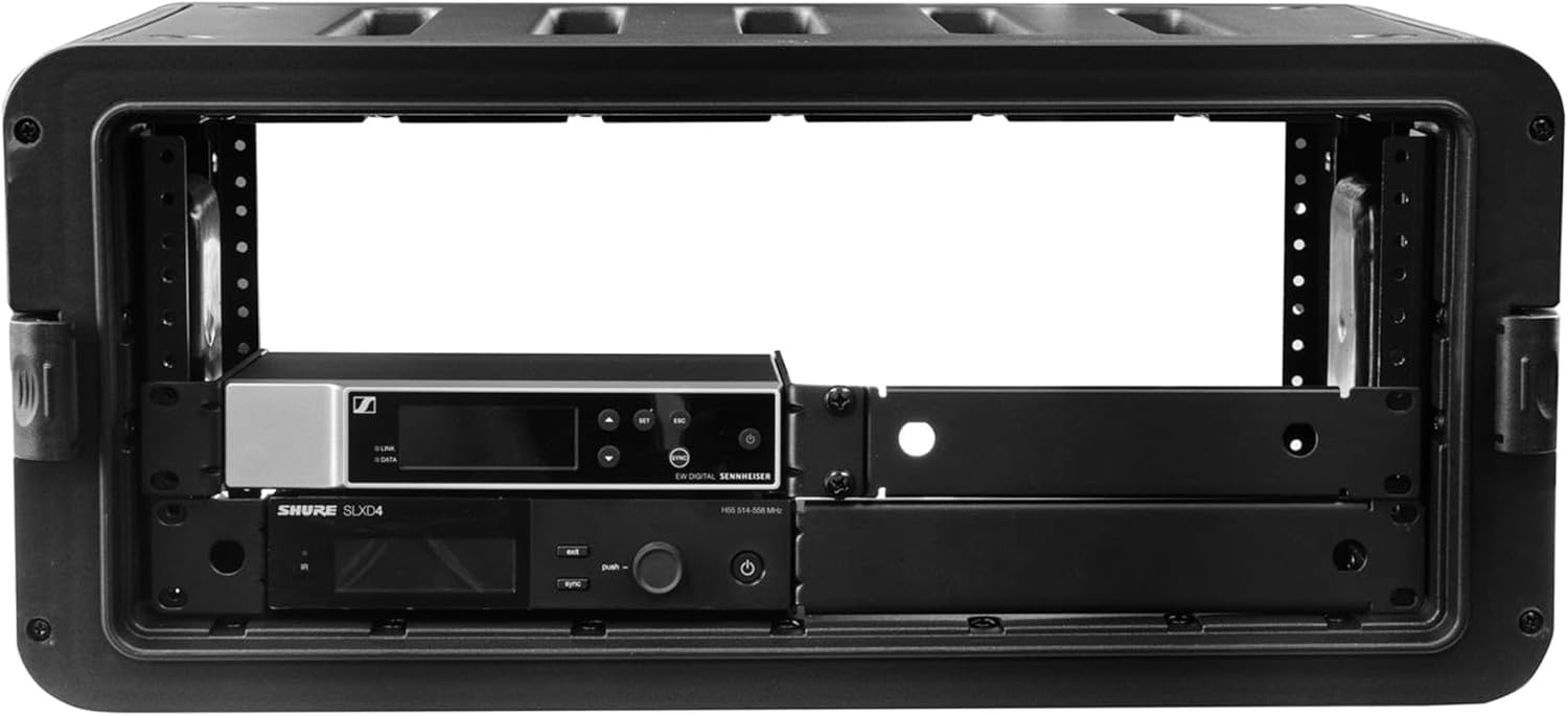 Odyssey Watertight 4U Rack Case with 4 Microphone Compartments