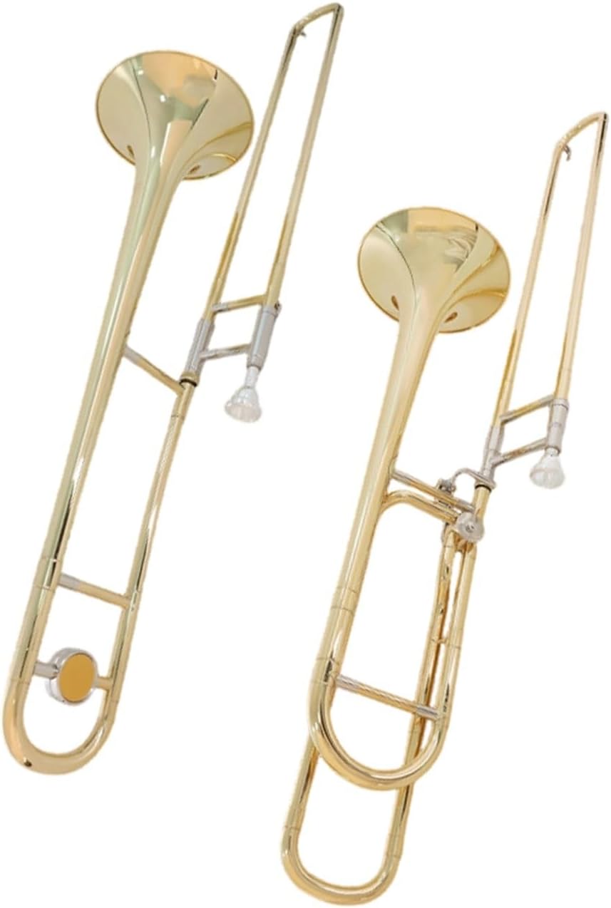 Adult Trombone Instrument B/F Lacquered Gold Trombone Instrument Beginner Professional(2)
