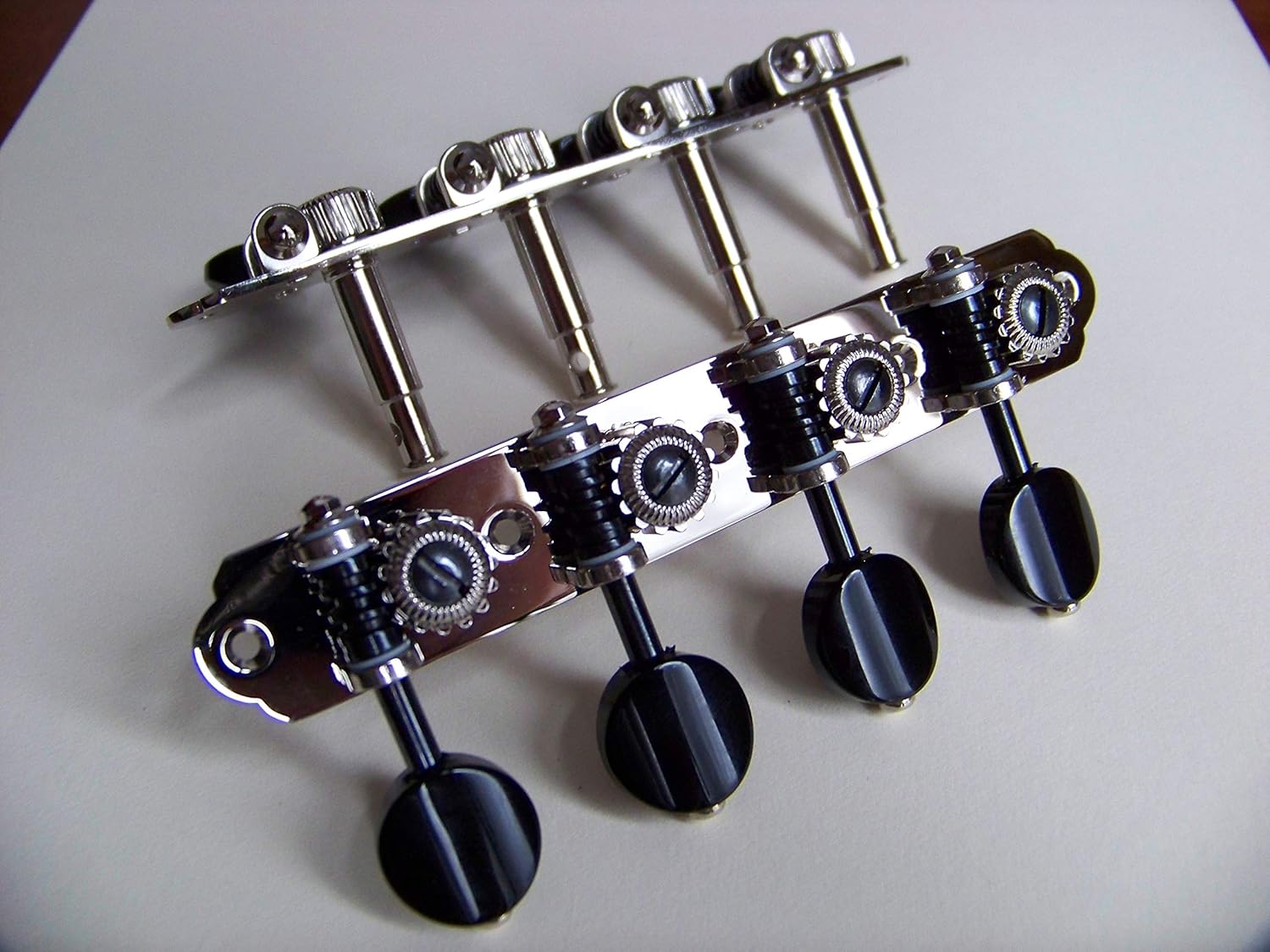Rubner Mandolin Tuning Machines Silver Nickel with Teflon bearings Upgrade