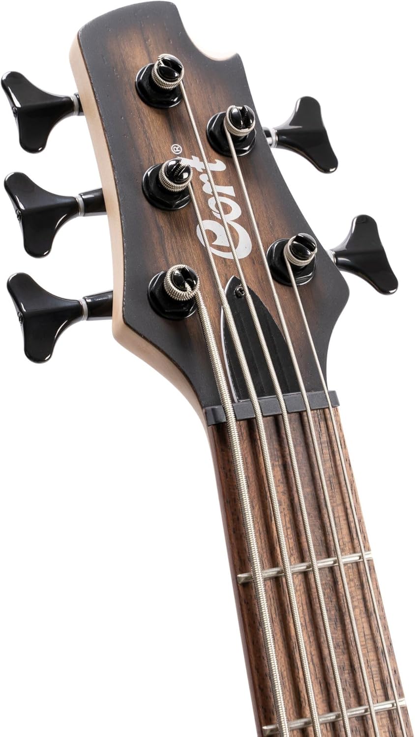Cort C5PLUSOVMHABB Artisan Series C5 Plus OVMH 5 String Bass Guitar, Antique Brown Burst