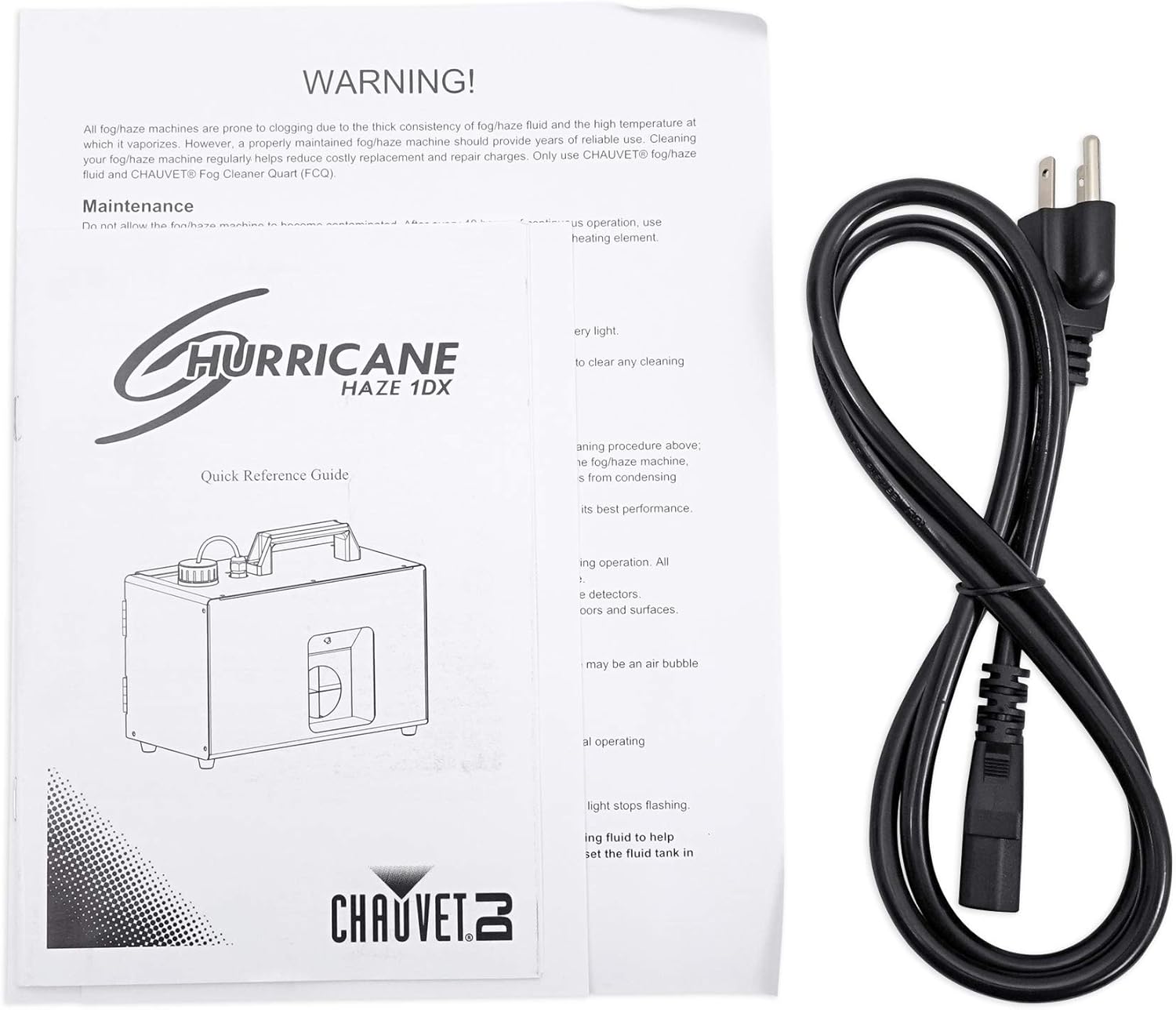 Chauvet DJ Hurricane Haze 1DX Water Based Haze Machine Hazer+(2) Gallons Fluid