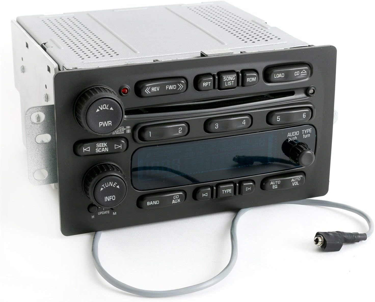 GMC Chevy Truck 2005-09 Radio AM FM 6 Disc CD Player w Auxiliary Input 15234935 (Renewed)