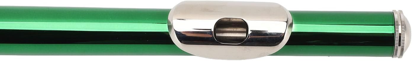 C Flute 16 Key Set for Beginners and Students White Copper Flute with Portable Bag and Cleaning Tools for Learning