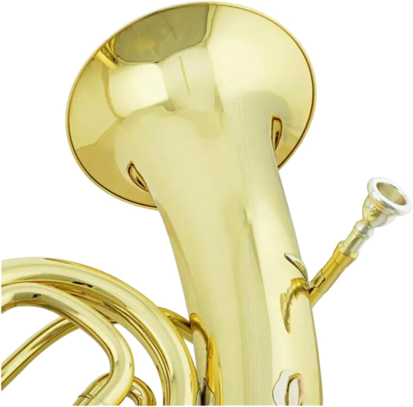 Flat 4 Key Euphonium Lacquered Gold Instrument Euphonium All-brass Instrument