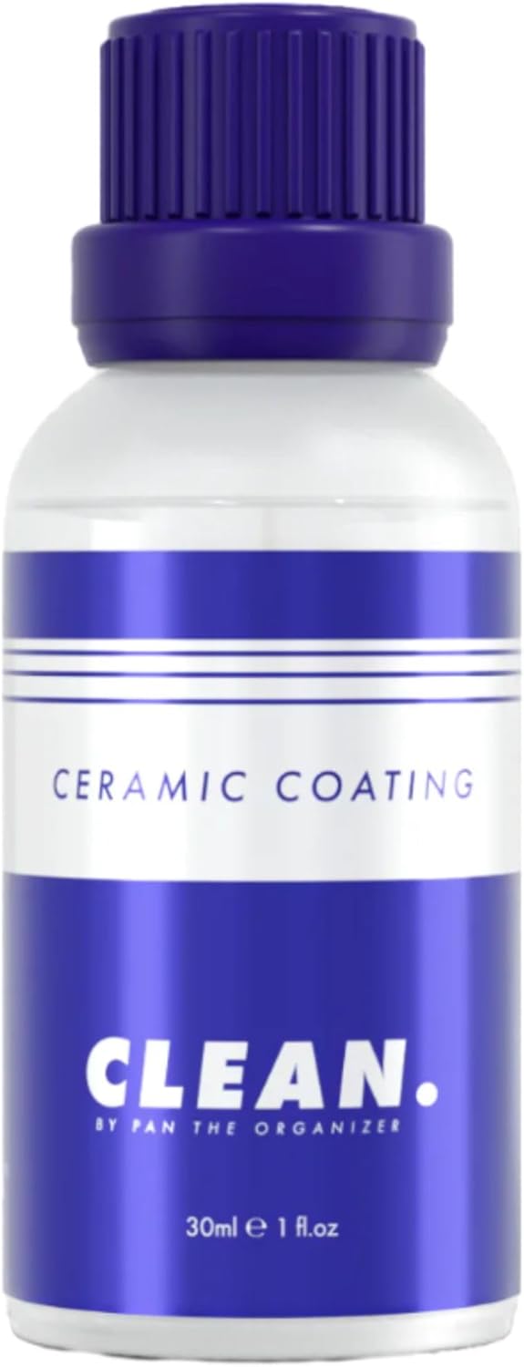 CLEAN. Ceramic Coating 8-Year – Ultra Premium Long-Term Car Protection, Extreme Hydrophobic, UV & Chemical Resistant, High Gloss Finish for Paint, Glass, Wheels, Trim, 30ml Covers 2 Cars