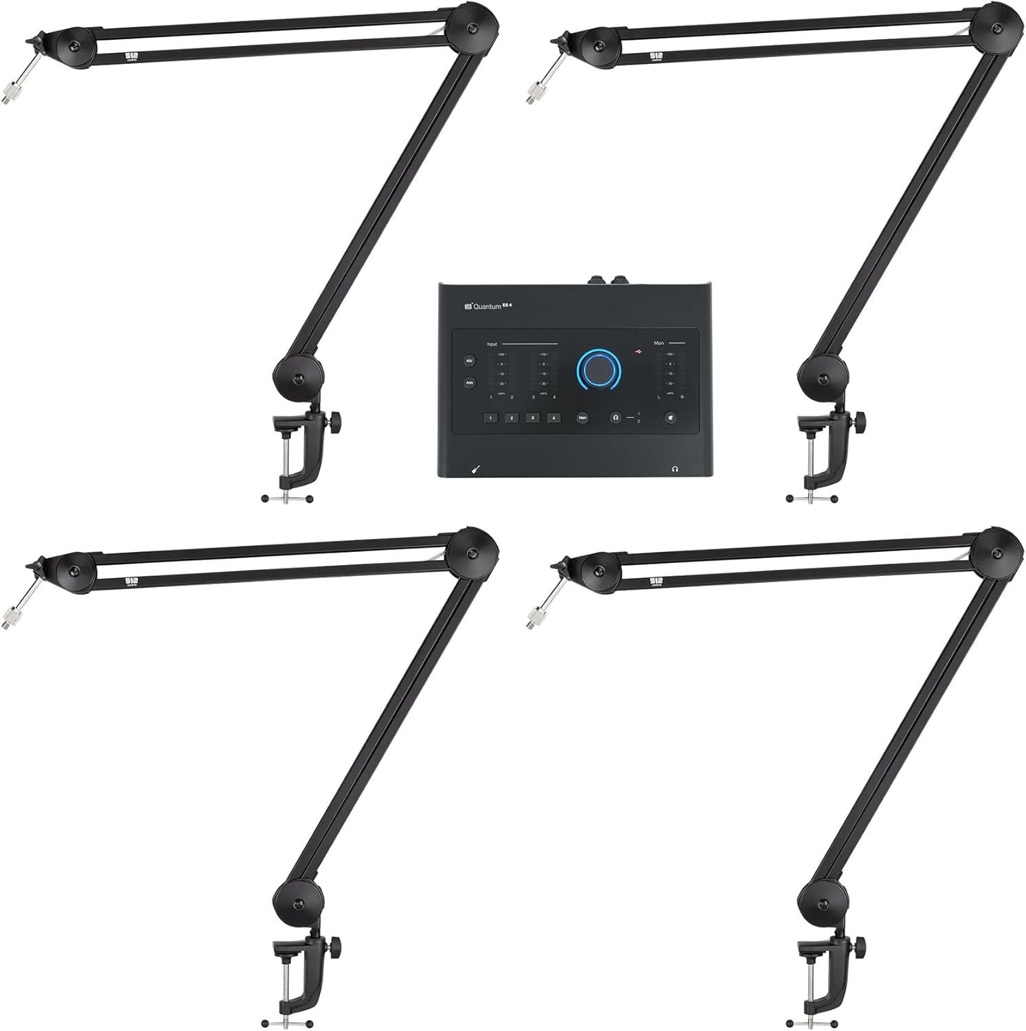 Audiosavings Bundle: (1) Presonus Quantum ES4 4 x 4, 24-bit / 192 kHz USB-C Audio Recording Interface Bundle with (4) Audio 512-BBA 31