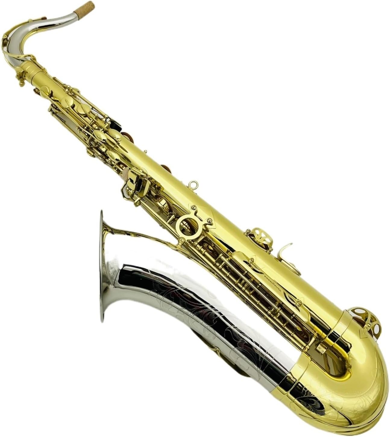 Tenor Saxophone B Flat Brass Plated Professional Woodwind Instrument With Accessories Case (Color : DEEP BLUE)