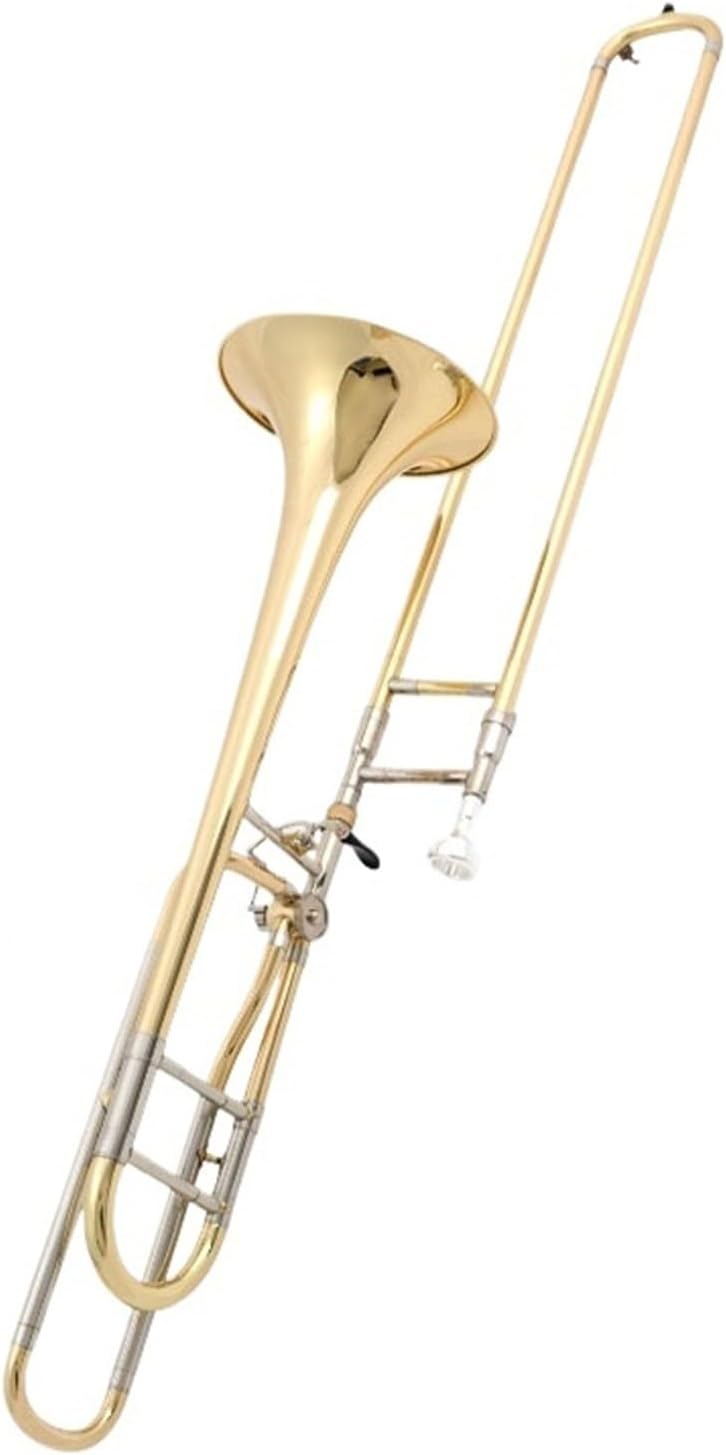 Lacquer gold tenor B flat trombone beginner professional brass instrument
