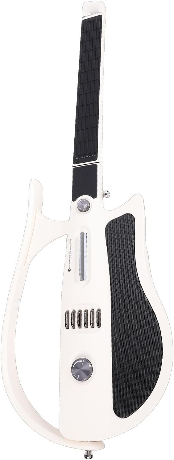 Stringless Smart Guitar, Foldable & Portable Electric Guitar with Built in Tuner for Beginners Practice and Travel