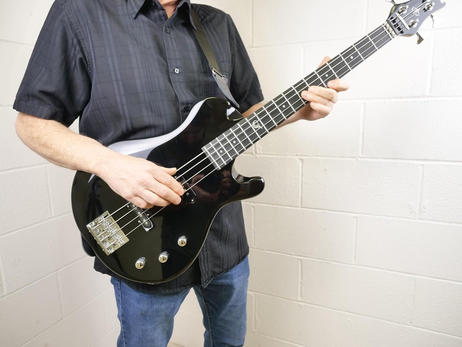 Journey Instruments OEB990BK Collapsible Electric Travel Bass Guitar – Folding 30