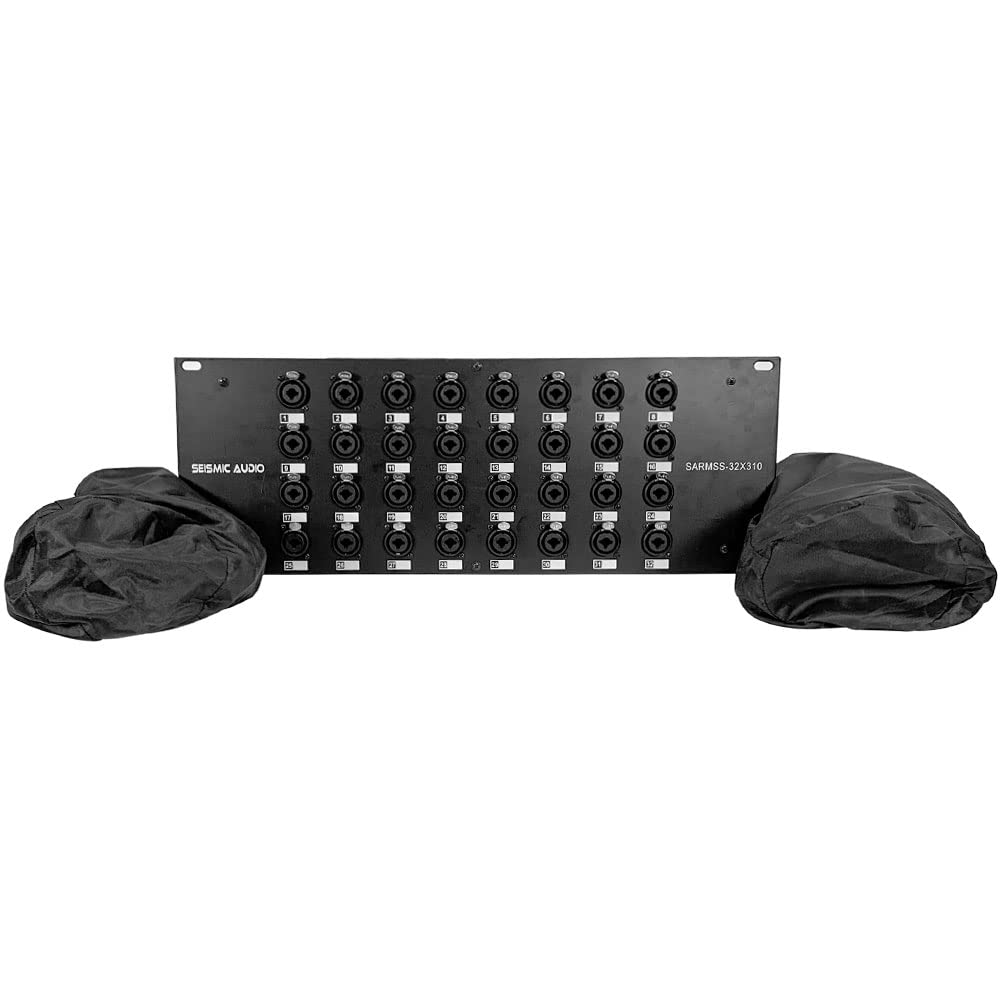 Seismic Audio SARMSS-32x310-32 Channel XLR TRS Combo Splitter Snake Cable - 3' and 10' XLR Trunks