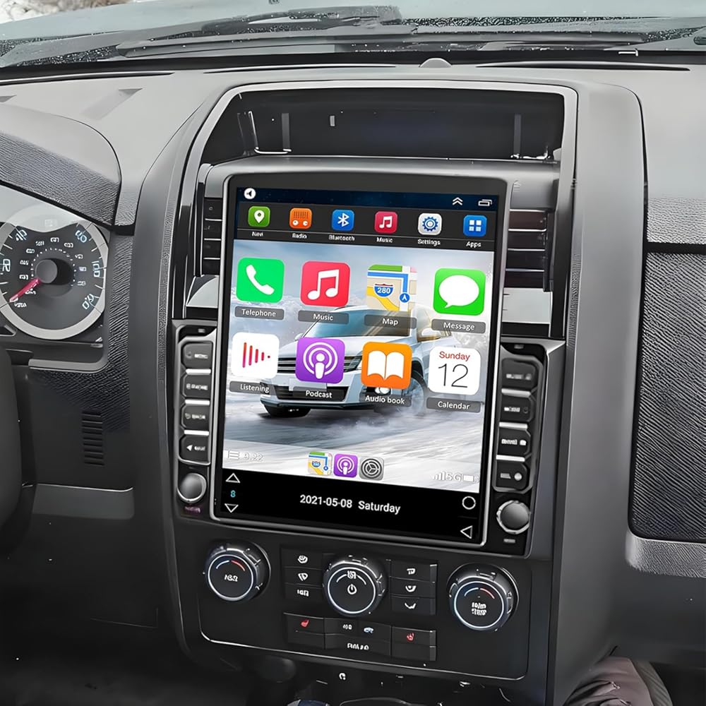 PHEZEN 9.7 inch Touchscreen Car Stereo Fit for Ford Escape 2007-2012, Android 13 Car Radio with Carplay & Android Auto GPS Navigation BT Mirror Link WiFi Backup Camera 2+32G