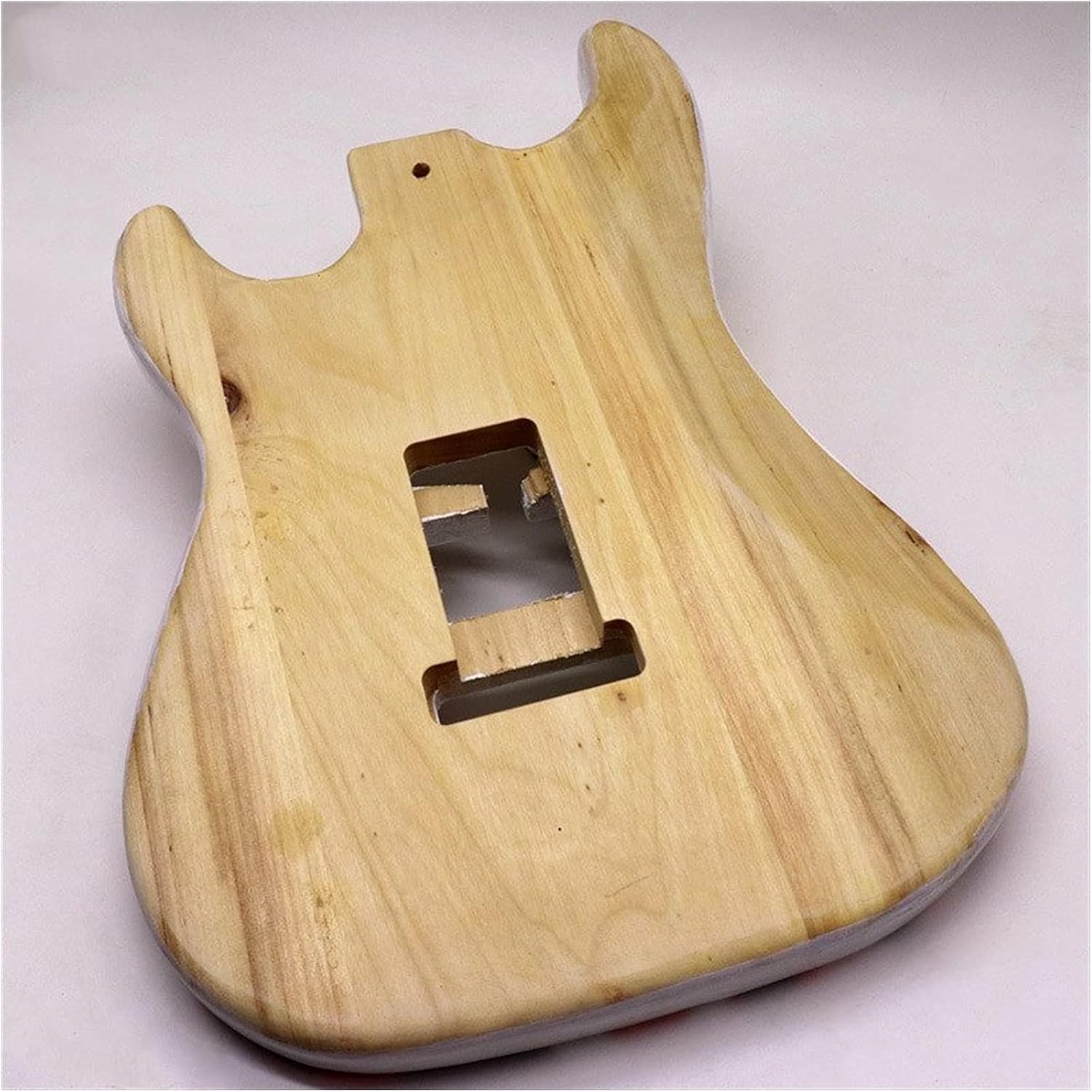 Unfinished Guitar Kit DIY Hand Paint Poplar Wood ST Electric Guitar Body White Customized Painting Guitar Barrel Unfinished Handmade ​Guitar Body