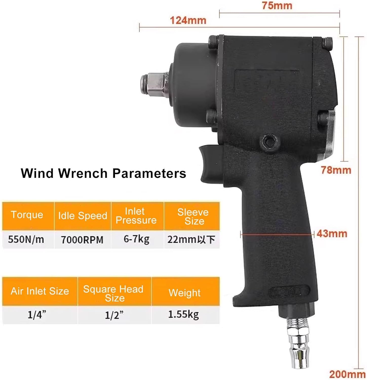 28MM/61MM Oil Drum Capping Machine, Pneumatic Oil Barrel Crimper, Idling Speed 7000RPM, Adjustable Forward and Reverse, for Liquid Packaging Industry