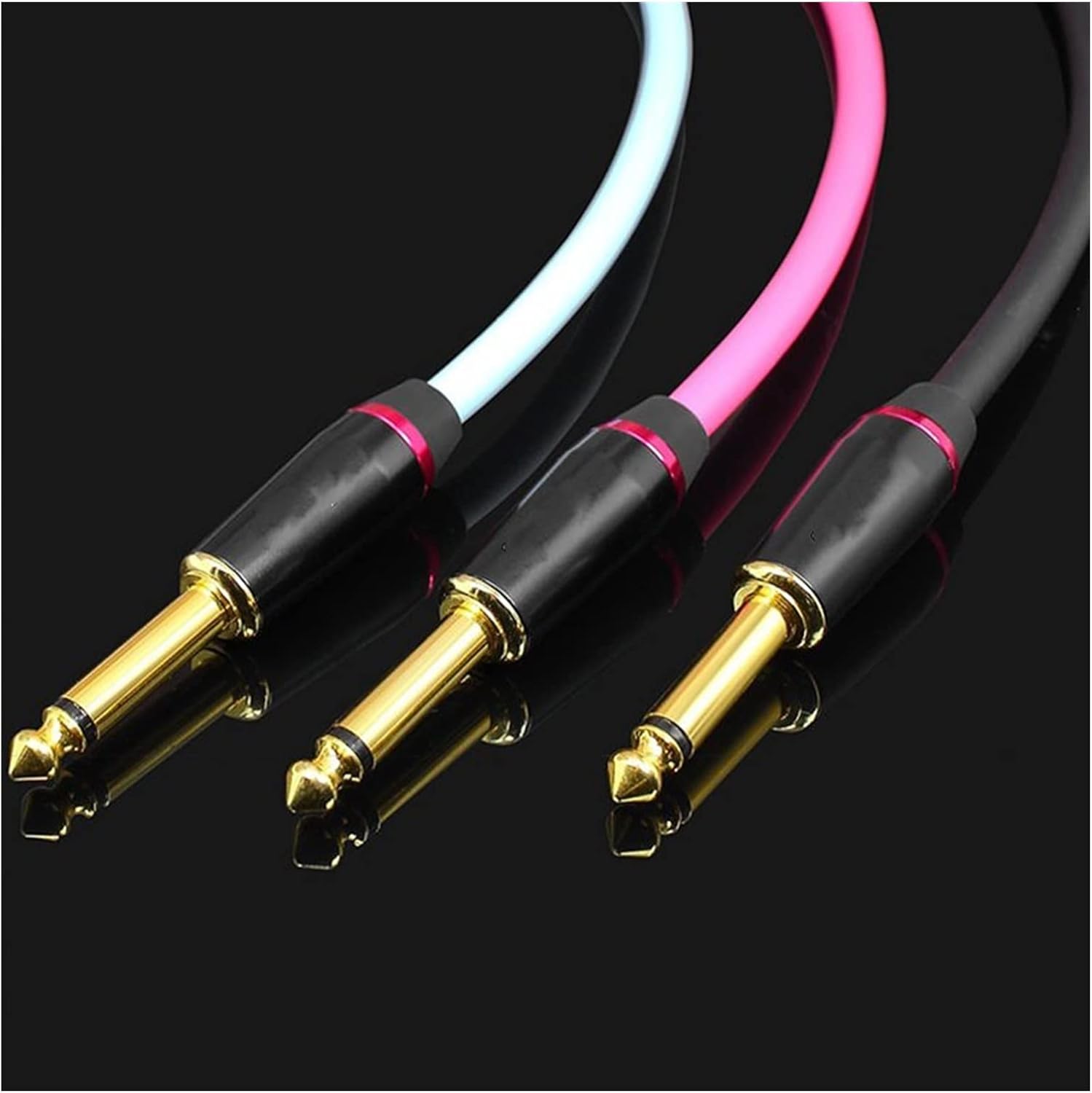 Guitar Cable Electric Guitar Cable Connecting Line Bass Keyboard Drum Copper Noise Reduction Shield (Color : A, Size : 6m)