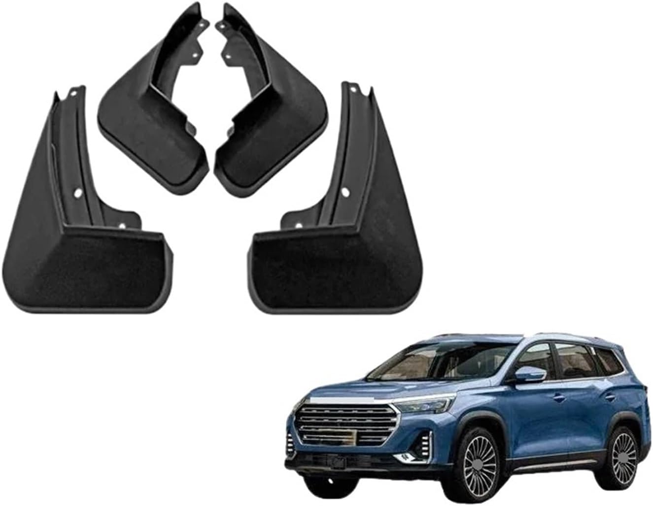 Auto Accessories Compatible for Jetour X90 Plus 2021 Lining Car Anti-Sand Splash Mud Guard Skin Punch-Free Installation Tools