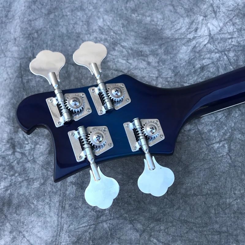 4-String Electric Bass Guitar - Blue Set-in Neck, Maple Neck, Rosewood Fingerboard,Humbucker & Single Coil Pickups