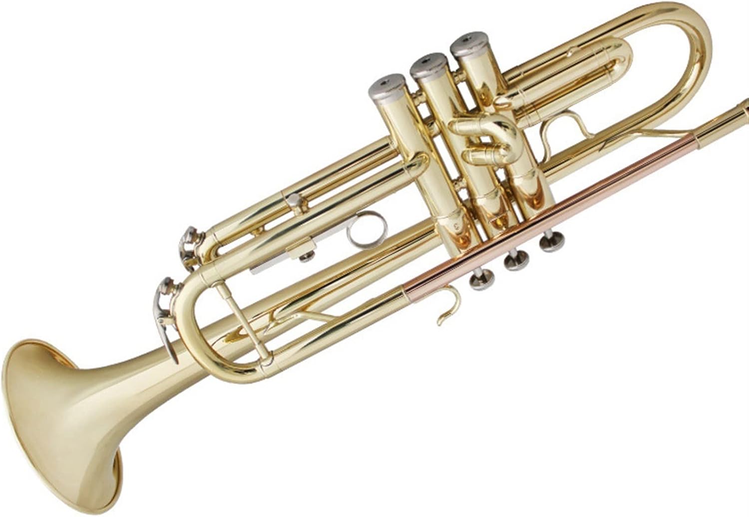 B-Flat Three-Tone Standard Trumpet Instrument Student Wind Band Learn to Play Exam Brass Instruments Professional Trumpet