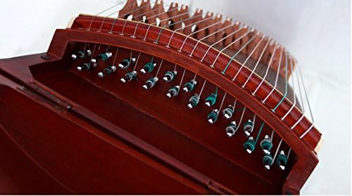 OrientalMusicSanctuary Paulownia Travel Guzheng - Rosewood - Travel Sized Guzheng - INCLUDES COMPREHENSIVE TUTORIAL BOOK AND ETUDES