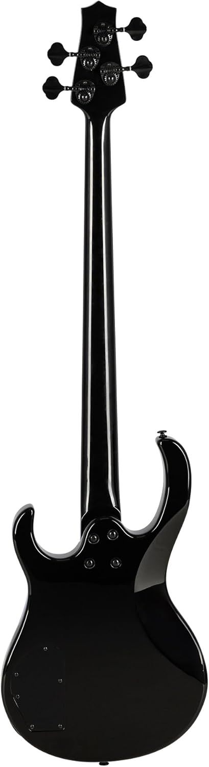 H. Jimenez 4 String Glossy Black Bass Guitar With Deluxe Padded Gig Bag (LBS4-BK)