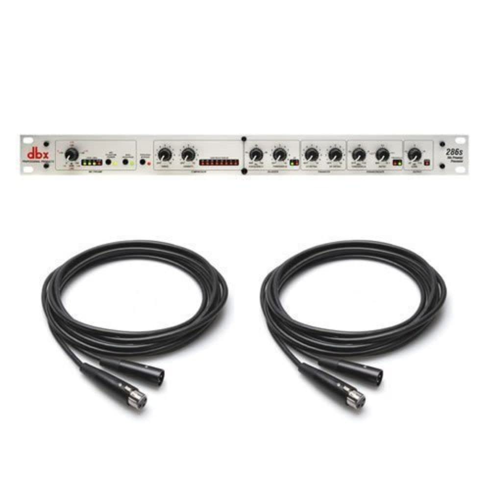dbx 286S Preamplifier Channel Strip Mic Pre Amp w/ 2X 25' XLR Cables New