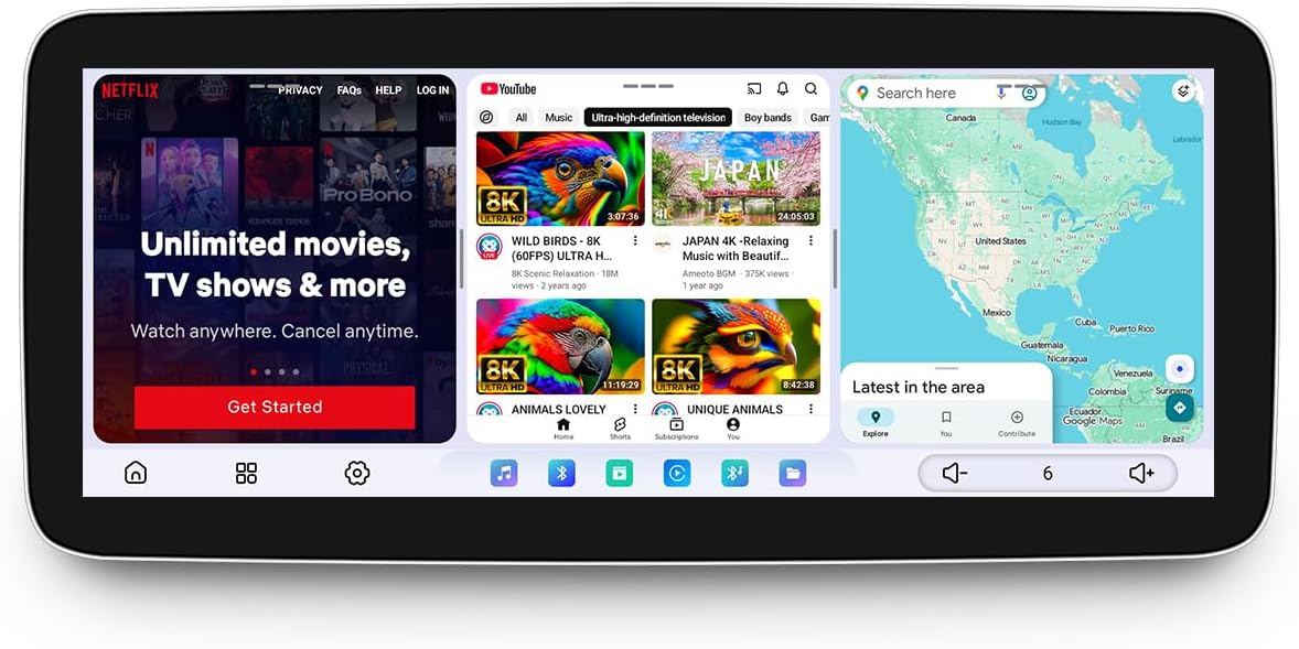 JOYING Car Radio for Toyota Highlander 2014-2019, Android 13 Car Stereo, 12.3 Inch QLED Touch Screen 12GB+256GB with CarPlay & Android Auto, AM/FM, GPS, Bluetooth(JY-TT906N12)