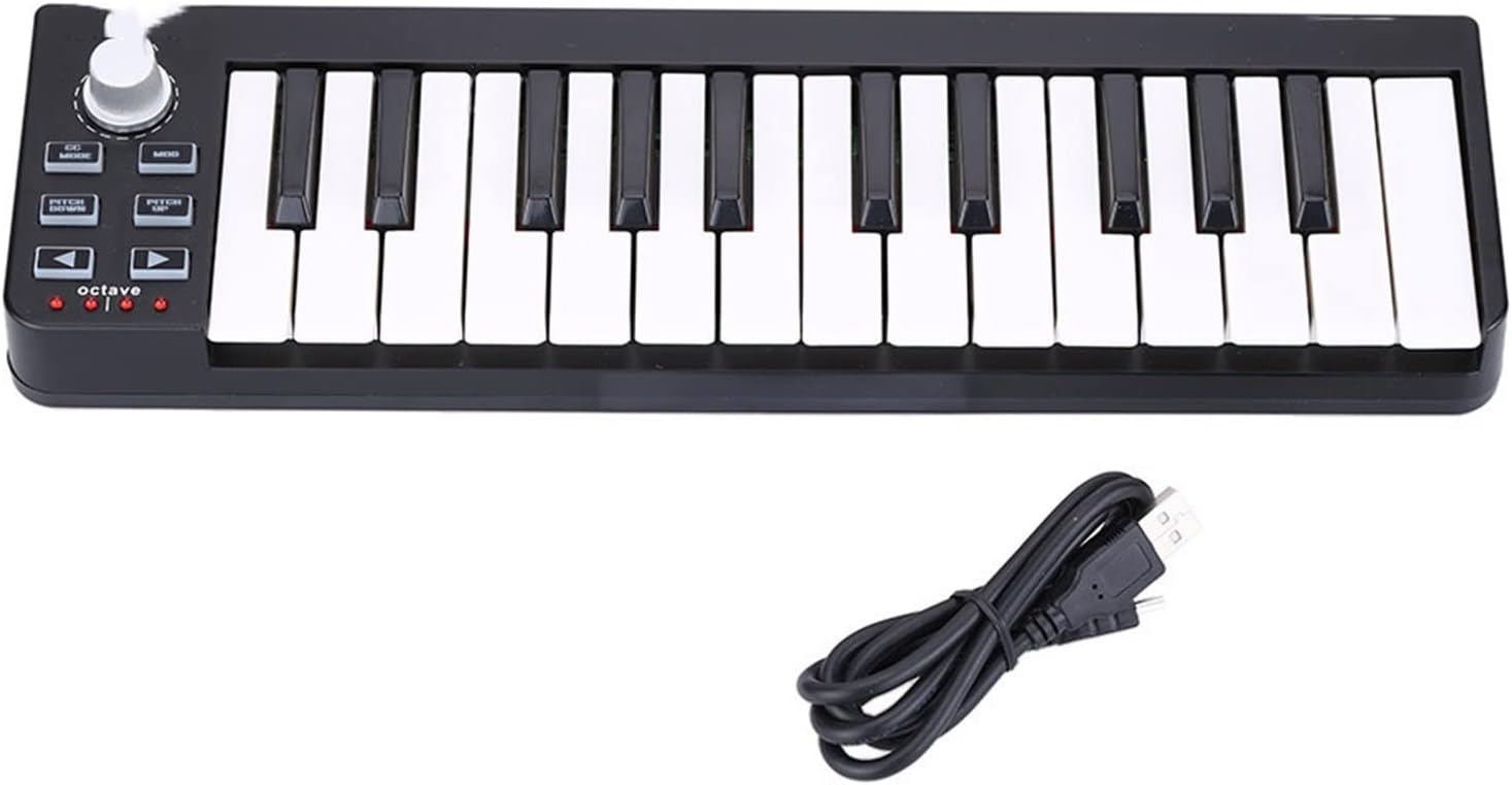 KESHUO Electric Keyboard 25 Portable Keyboard Mini 25-Key USB MIDI Controller MIDI Keyboard Musical Instruments MIDI Keyboard Controller