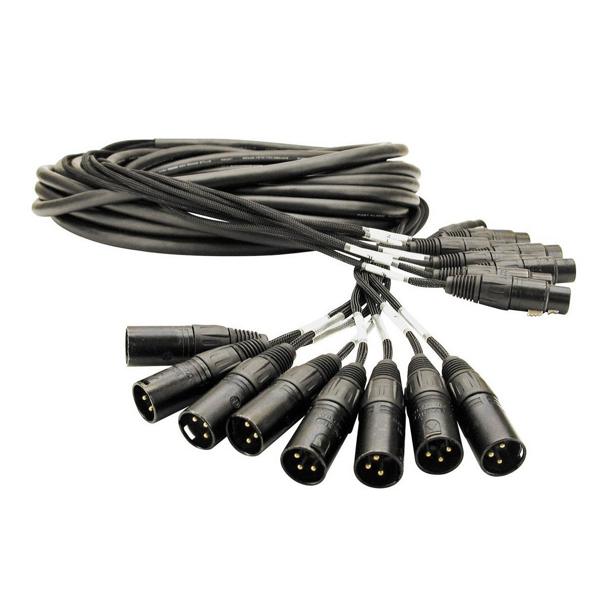 Mogami Gold 8 XLR-XLR-15 8-Channel Male Female XLR Studio Snake Cable 15 ft