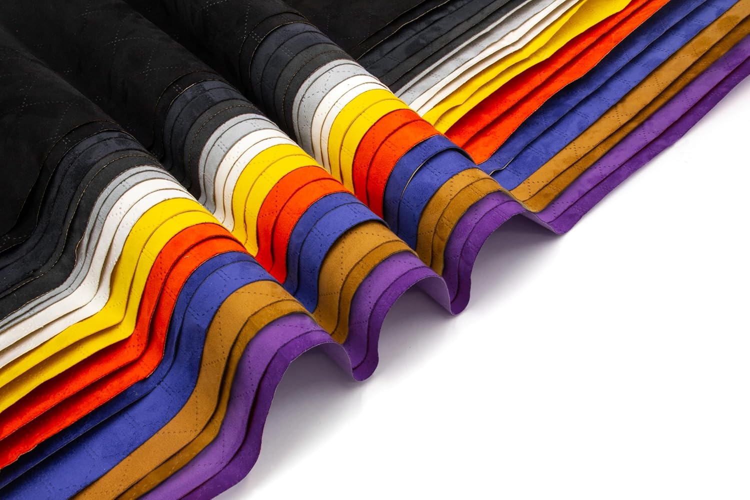 indivitara® Design Self-Adhesive Microfiber Suede Wrap – Stretchable Car Interior Fabric | Soft Touch Imitation Leather for Dash, Door Panels & Headliner – (19.68x59.06in. Premium Black Diamond)