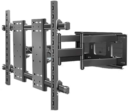 Adjustable TV Wall Mount - for 70-120 Inch LCD TV Wall Mounting Bracket, TV Mount Bracket with Two Swivel Articulating Tilt 6 Arms, Max Vesa 1000 x 600 mm, Holds up to 130 kg