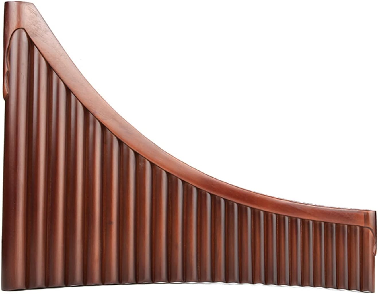 25 Pipes G Key Brown Pan Flute Traditional Woodwind Instrument Bamboo Handmade Pipe (Color : Right)