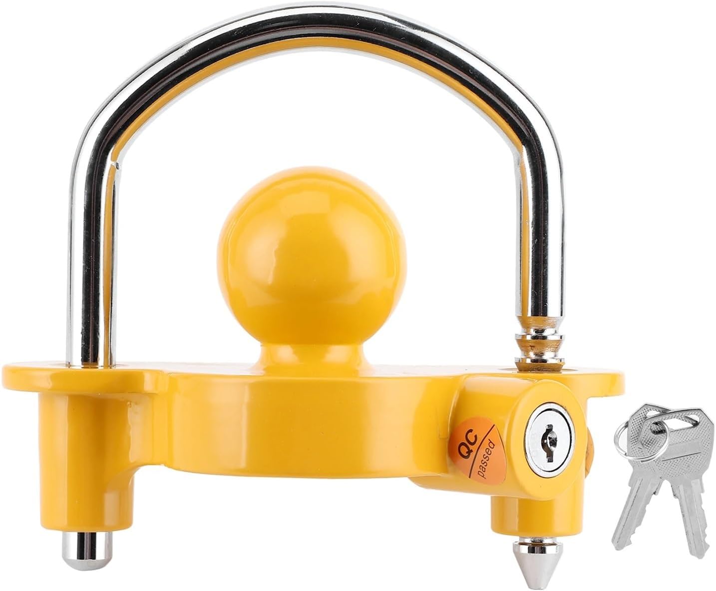 Trailer Hitch, Hitch Anti‑Theft Lock Universal Trailer Ball Coupler Adjustable Anti‑Rust for Motorcycle Accessories Trailers