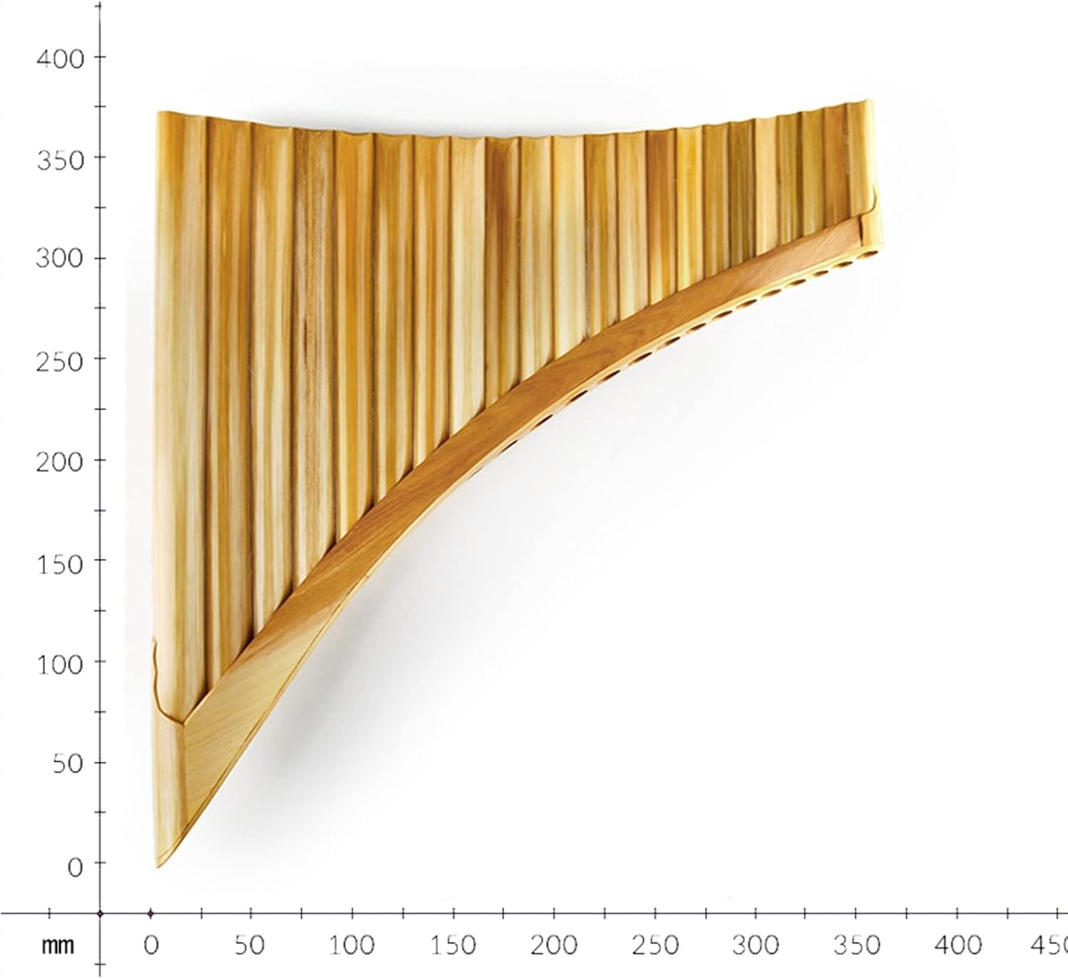 Hand Made 22 Pipes C Key Pan Flutes Bamboo Woodwind Musical Instrument Pan Pipe