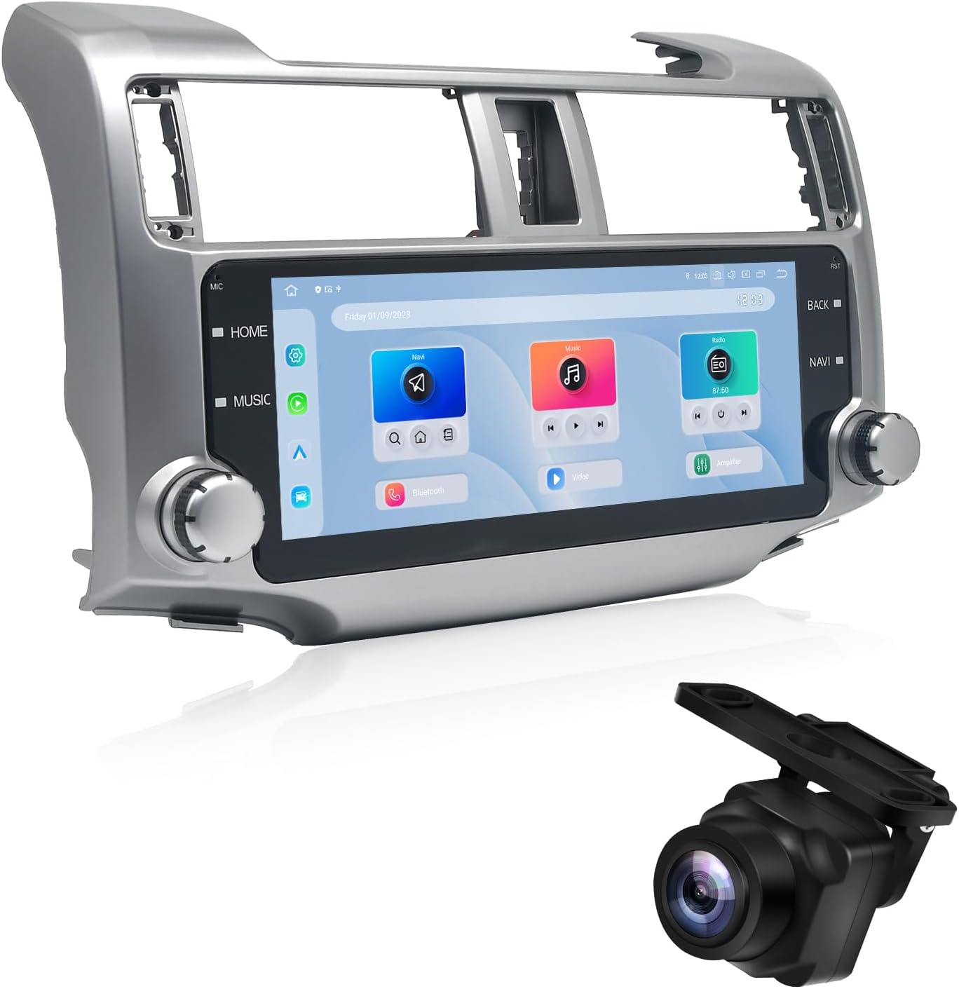 Dasaita Android 13 Car Stereo for Toyota 4Runner 2010-2023 with Wireless Carplay & Android Auto & AHD 1080P Camera, 10.2