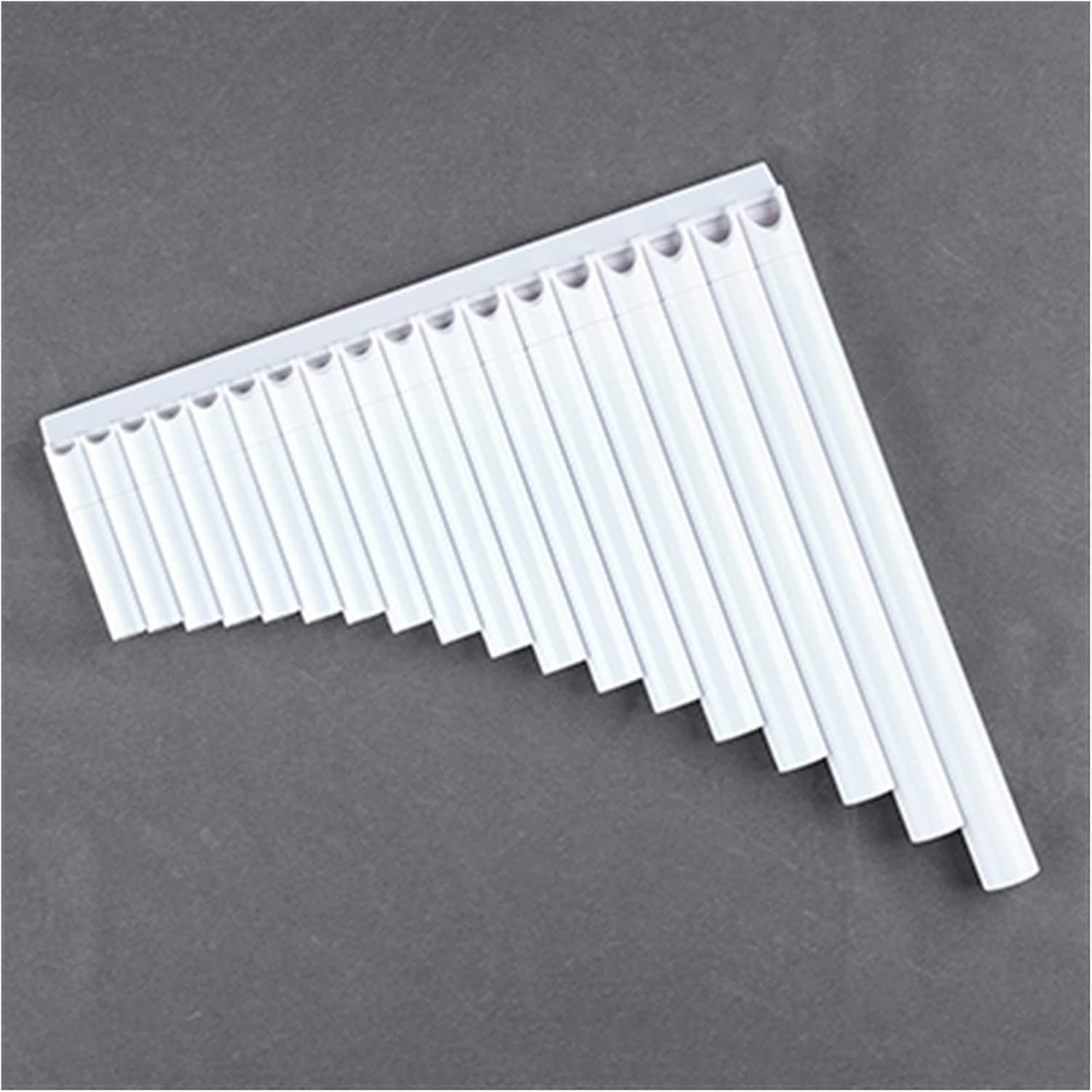 KESHUO 18 Pipes C Key Pan Flute Woodwind Instrument Panpipes (Color : White)