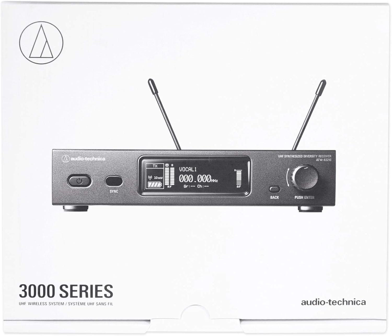 ATW-3212-C510EE1 - Audio Technica - ATW-R3210 receiver and ATW-T3202 handheld transmitter with ATW-C510 cardioid dynamic microphone capsule- band EE1