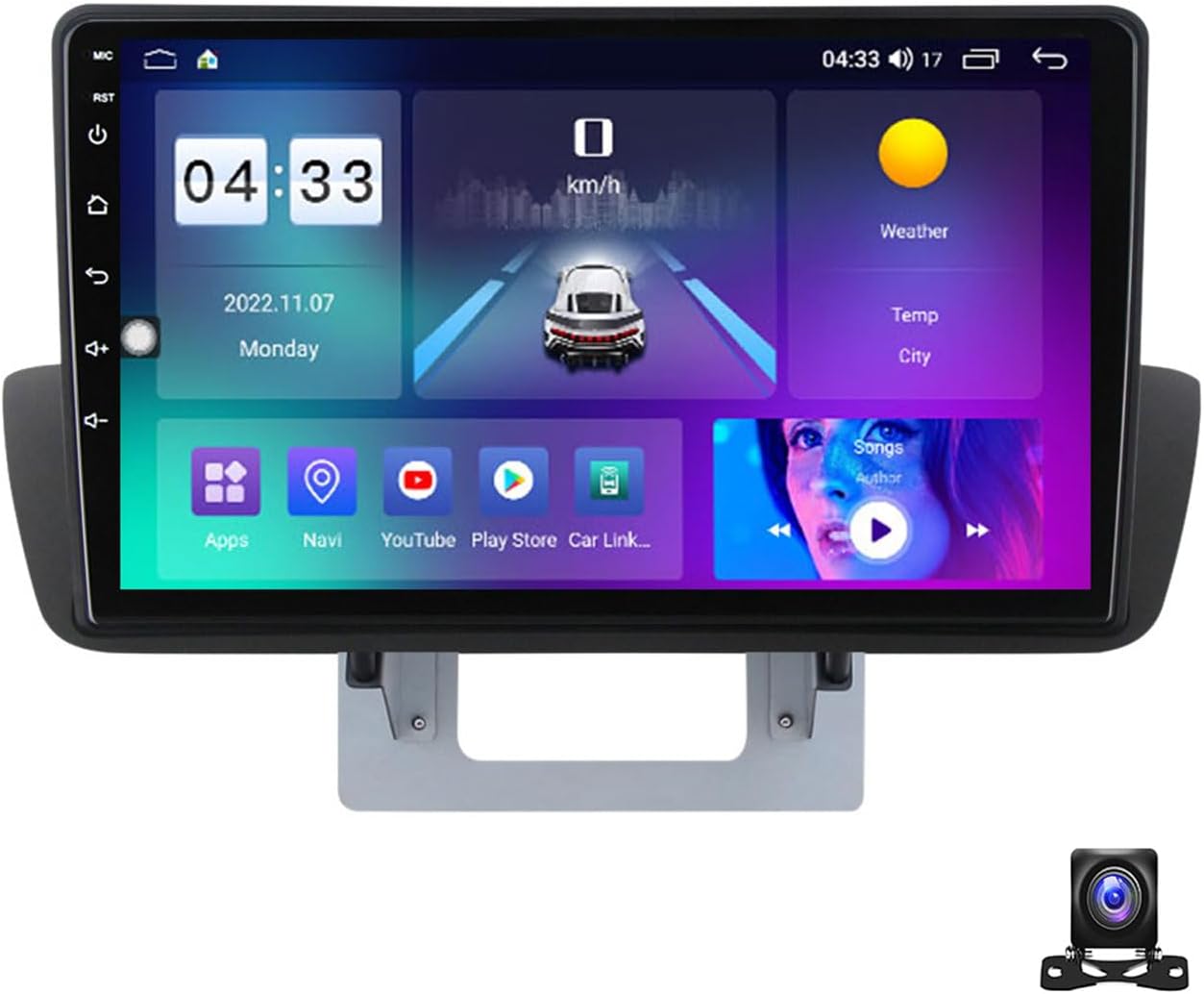 Double DIN Car Stereo with Bluetooth, 9 Inch Touchscreen Car Radio for Mazda BT50 2012~2018 with 720P Backup Camera, GPS Navigation, Mirror-Link, Carplay, AM FM Car Audio Receiver