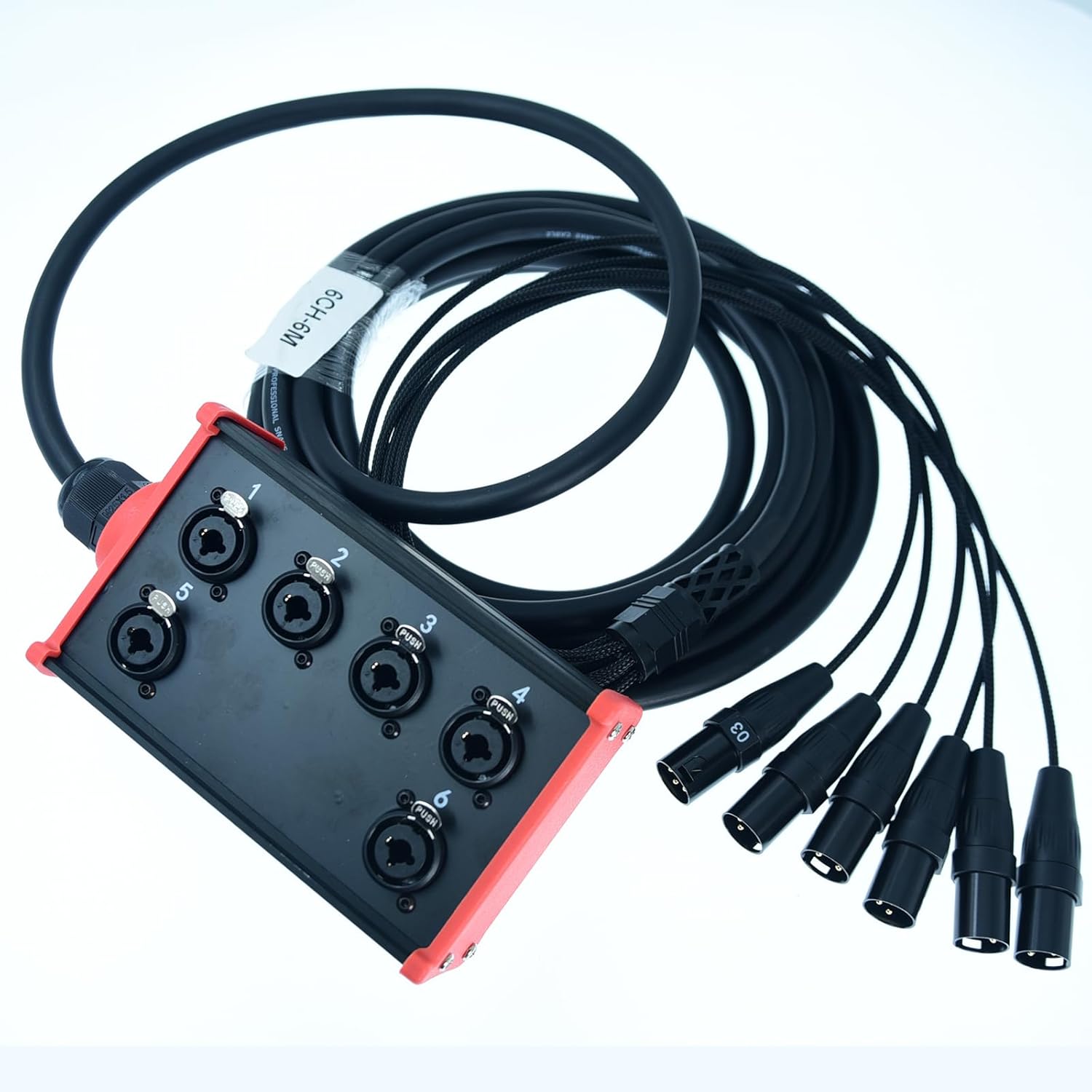 Arklove 6-Channel Low Profilemale XLR 1/4