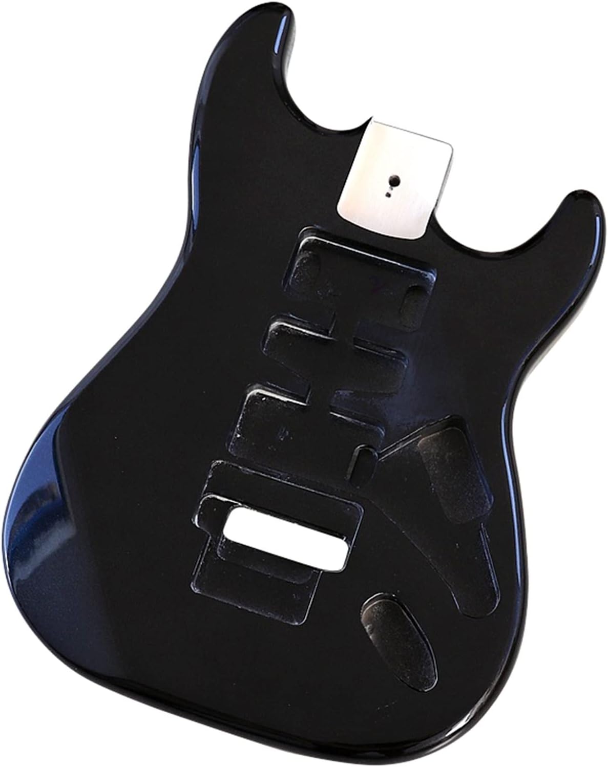 TSTS Guitar Body Black DIY Guitar Parts Poplar Wood Guitar Body Electric Guitar Barrel Guitar DIY Accessory